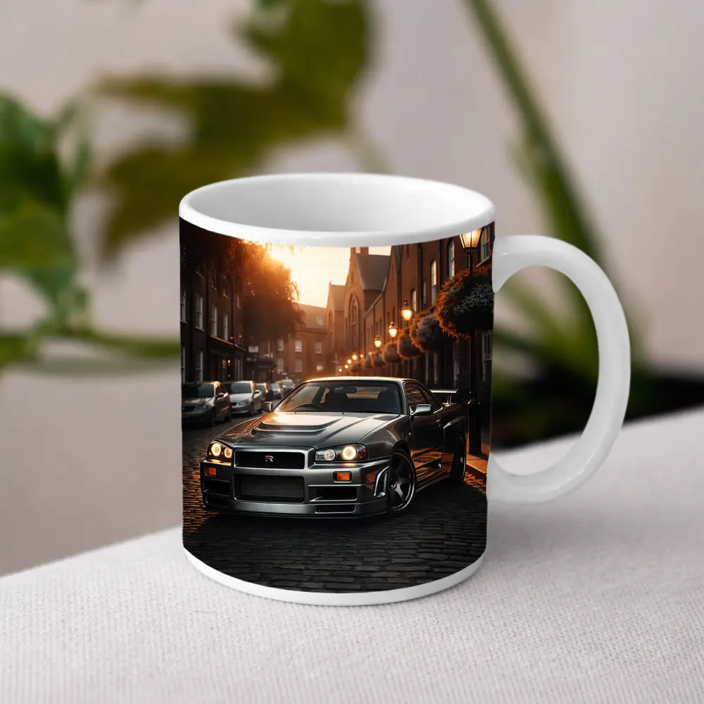 Nissan Skyline GT R R34 London Street – Mugs