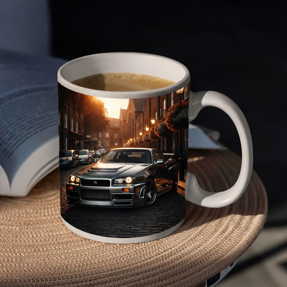 Nissan Skyline GT R R34 London Street – Mugs