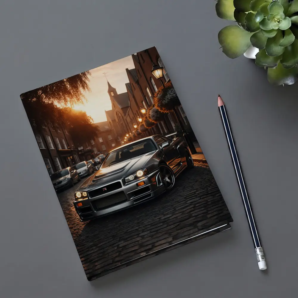 Nissan Skyline GT R R34 London Street – Notebooks