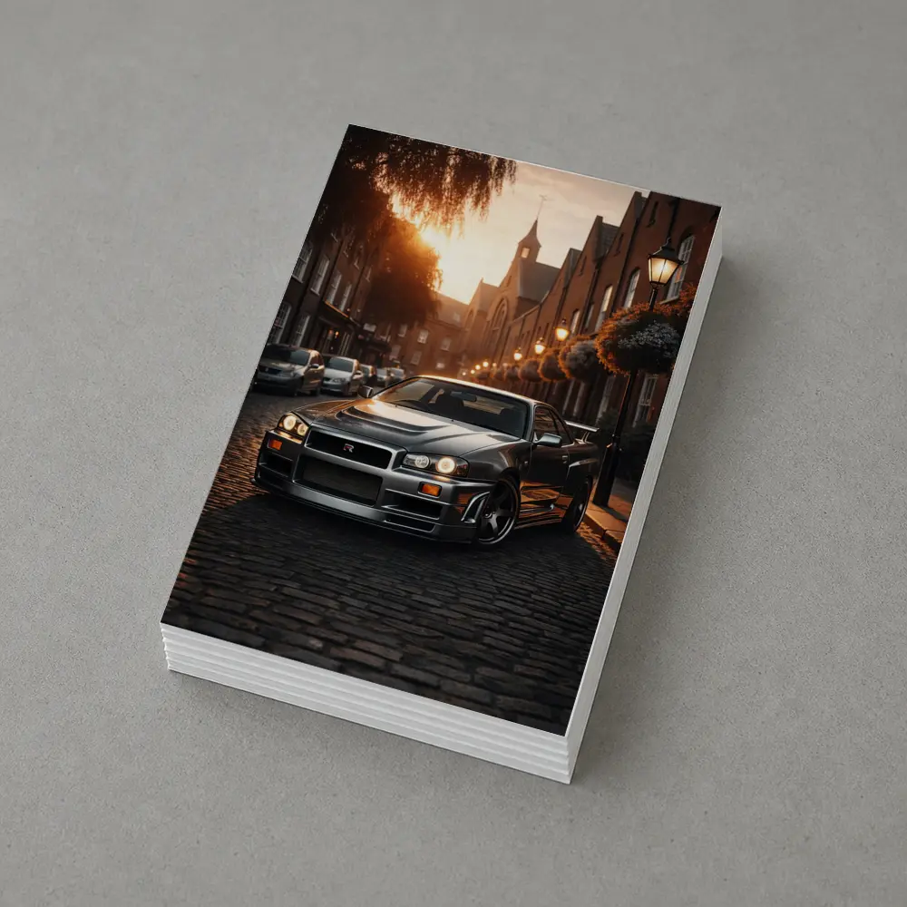 Nissan Skyline GT R R34 London Street – Postcards