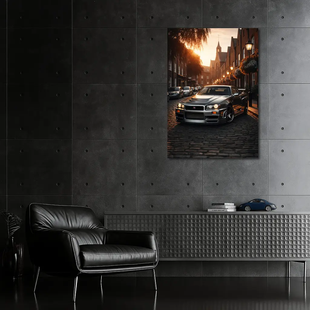 Nissan Skyline GT R R34 London Street – Wall Art