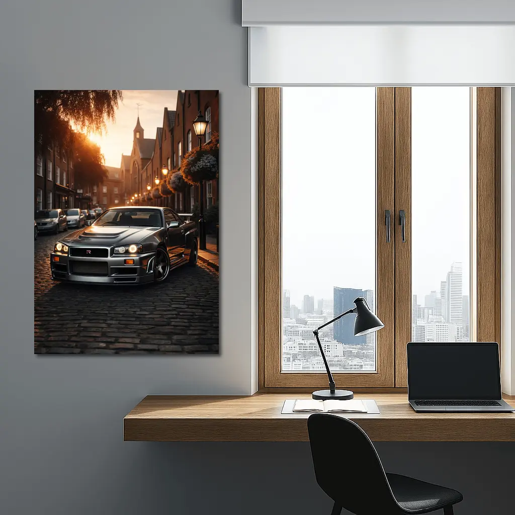 Nissan Skyline GT R R34 London Street – Wall Art