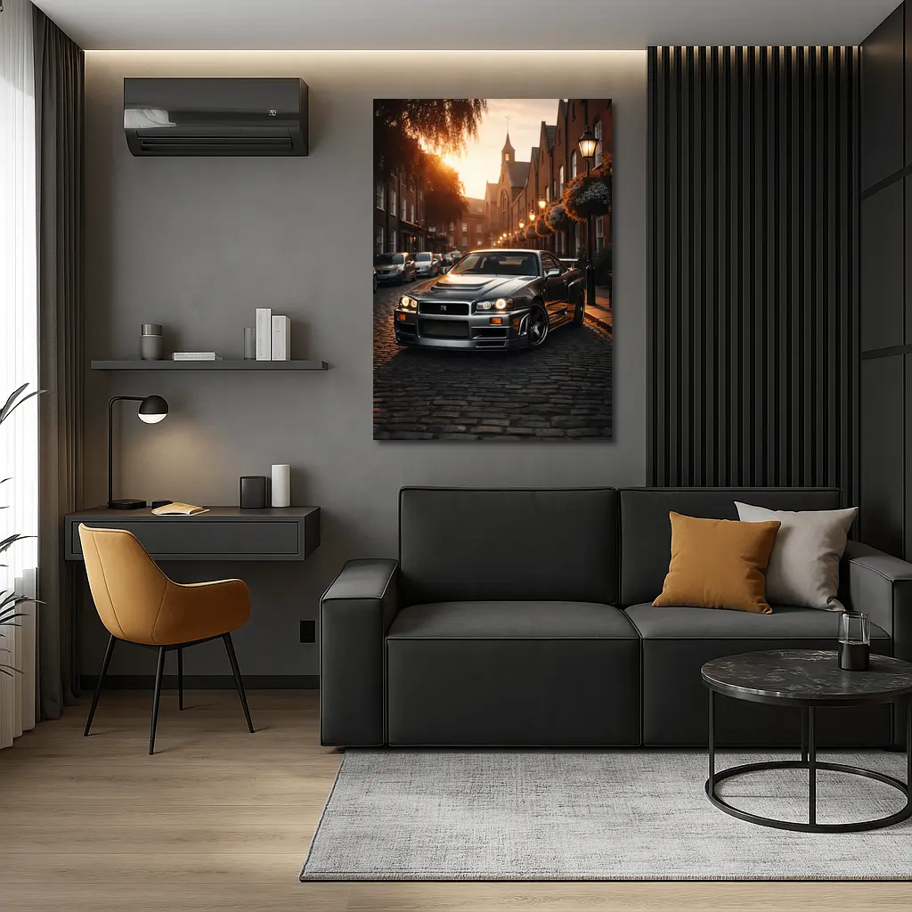 Nissan Skyline GT R R34 London Street – Wall Art