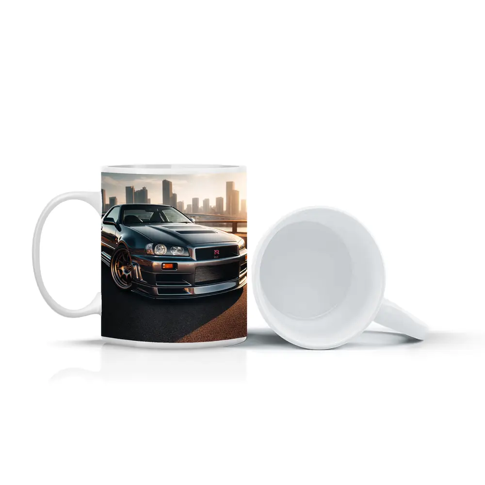 Nissan Skyline GT R R34 City Backdrop – Mugs