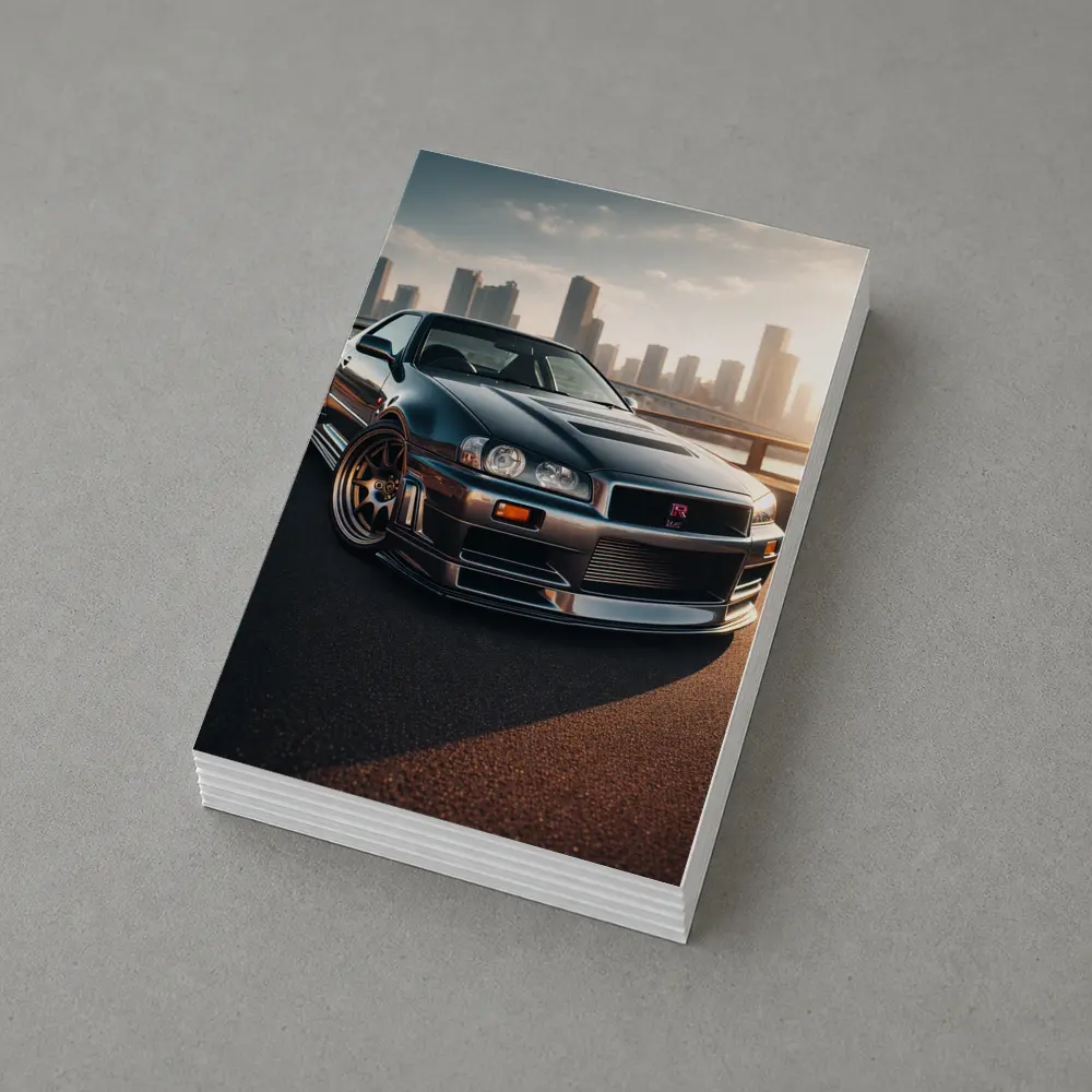 Nissan Skyline GT R R34 City Backdrop – Postcards