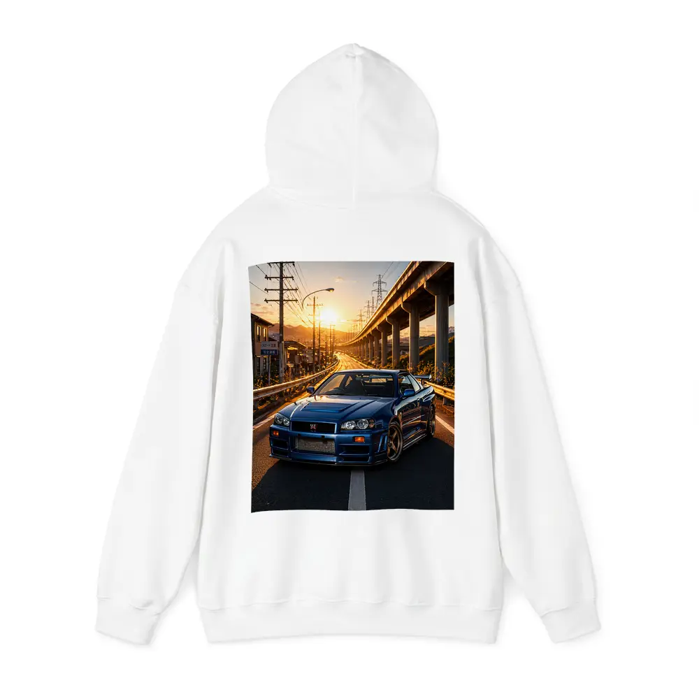 Nissan Skyline GT R R34 Sunset Street – Hoodies