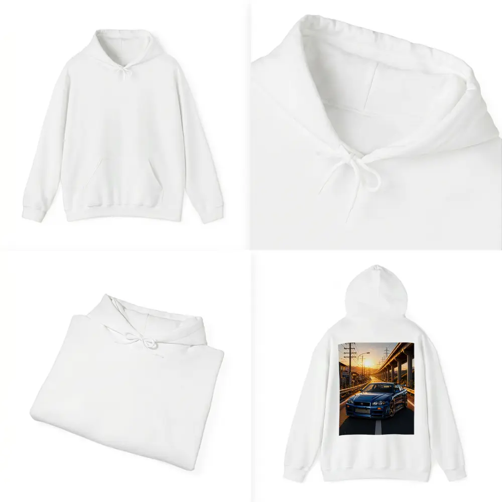 Nissan Skyline GT R R34 Sunset Street – Hoodies