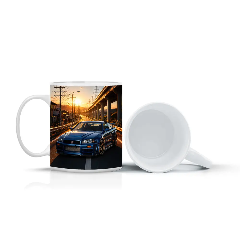 Nissan Skyline GT R R34 Sunset Street – Mugs