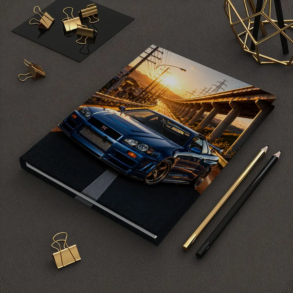 Nissan Skyline GT R R34 Sunset Street – Notebooks
