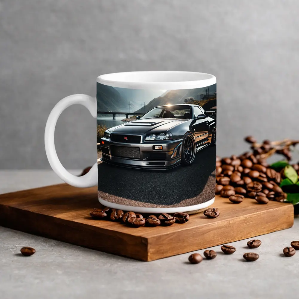 Nissan Skyline GT R R34 Mountain Road – Mugs