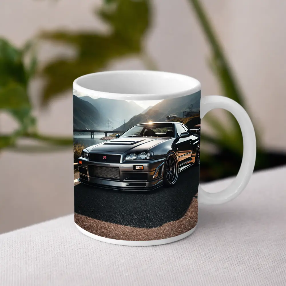 Nissan Skyline GT R R34 Mountain Road – Mugs