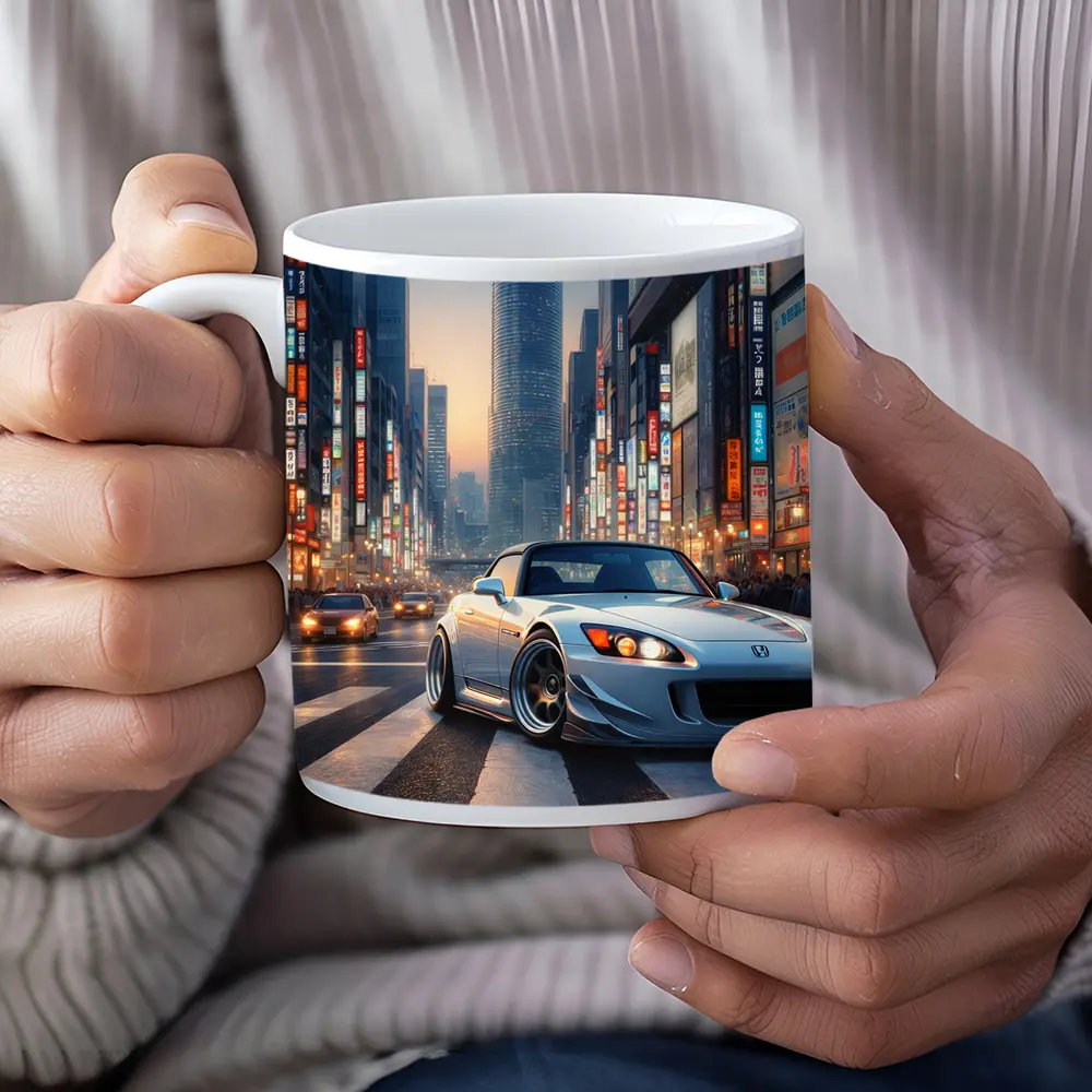 Honda S2000 Glowing Tokyo City Streets – Mugs