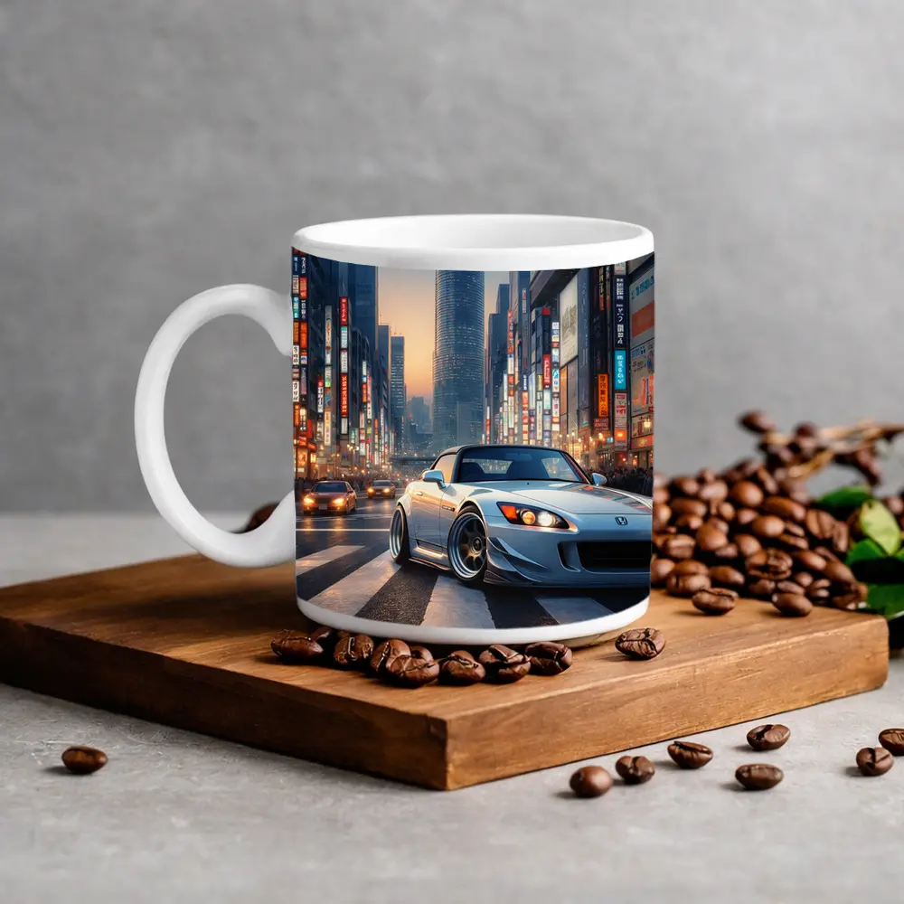 Honda S2000 Glowing Tokyo City Streets – Mugs