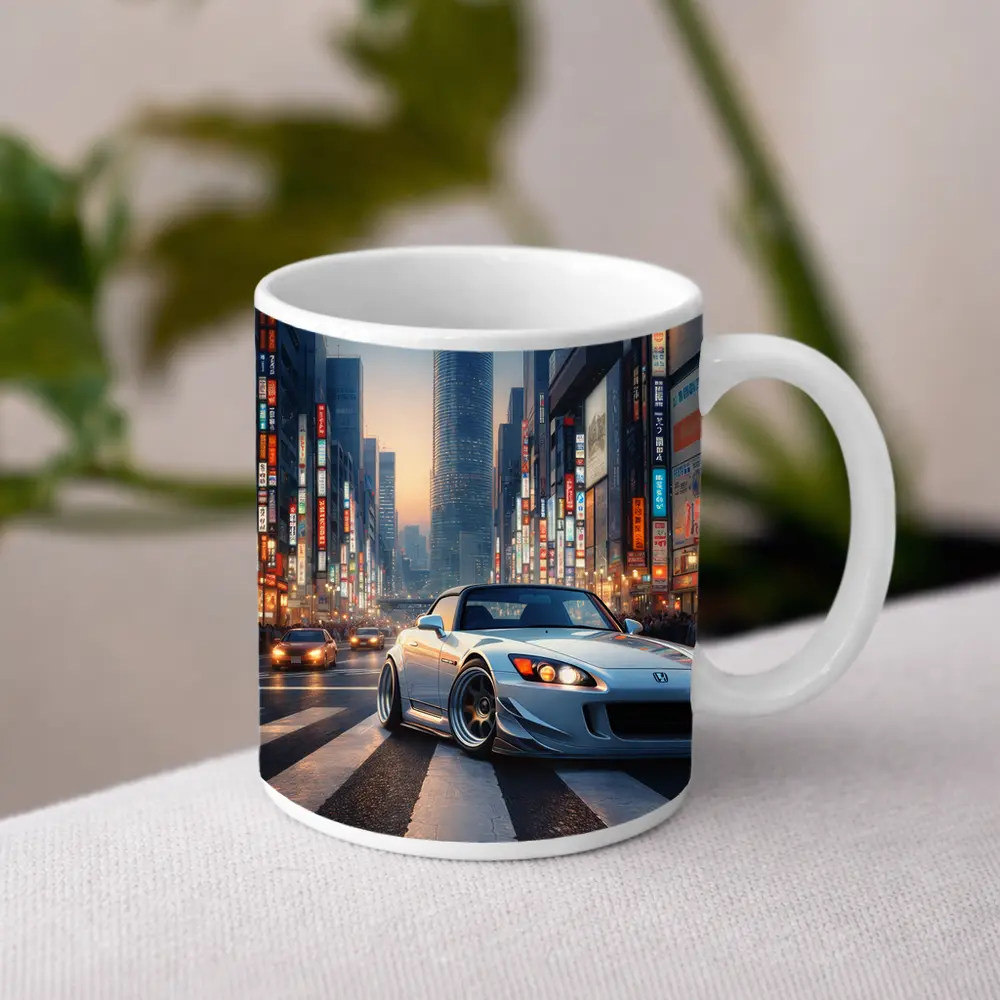 Honda S2000 Glowing Tokyo City Streets – Mugs