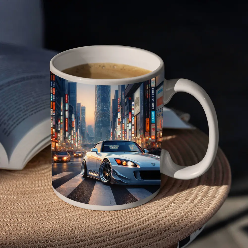 Honda S2000 Glowing Tokyo City Streets – Mugs