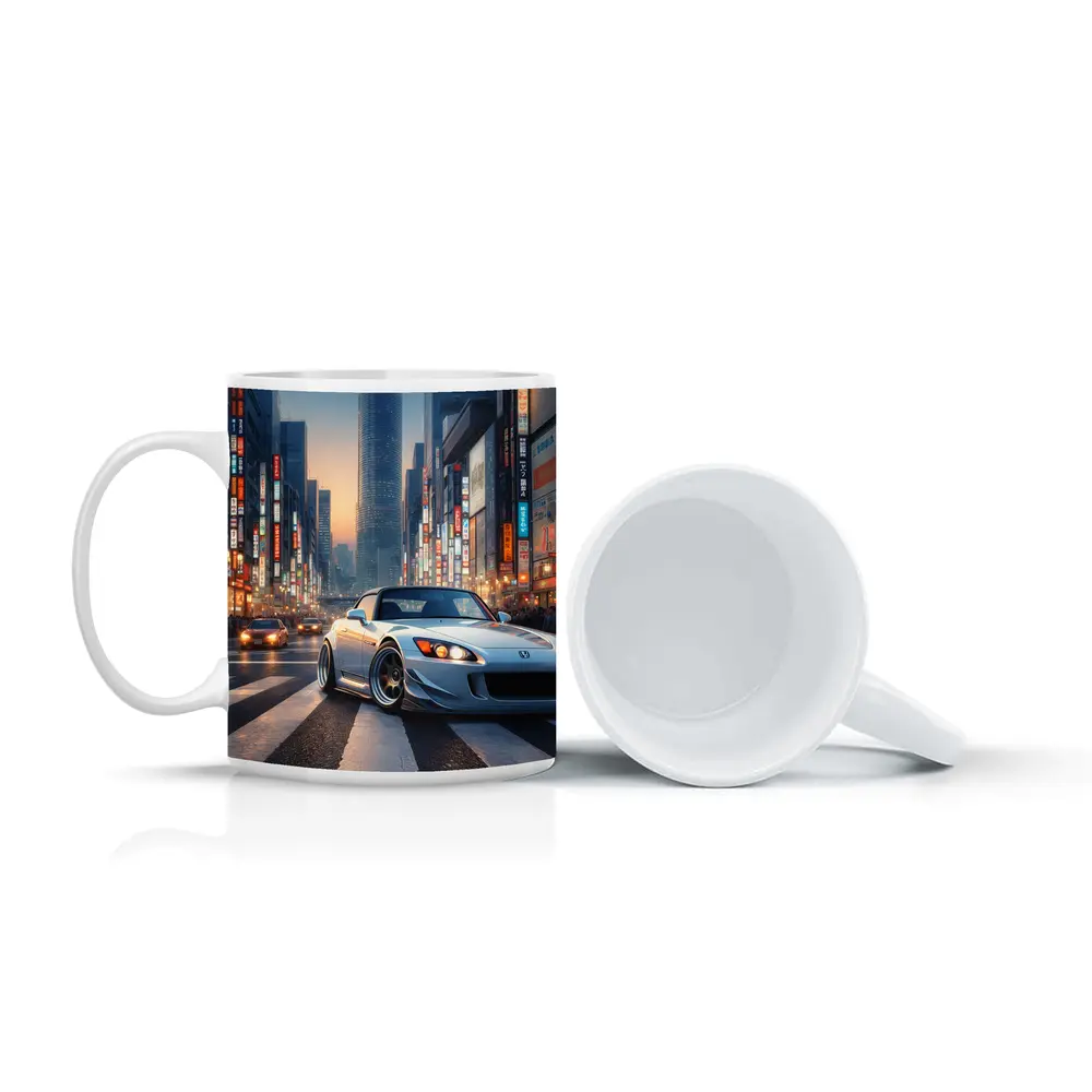 Honda S2000 Glowing Tokyo City Streets – Mugs