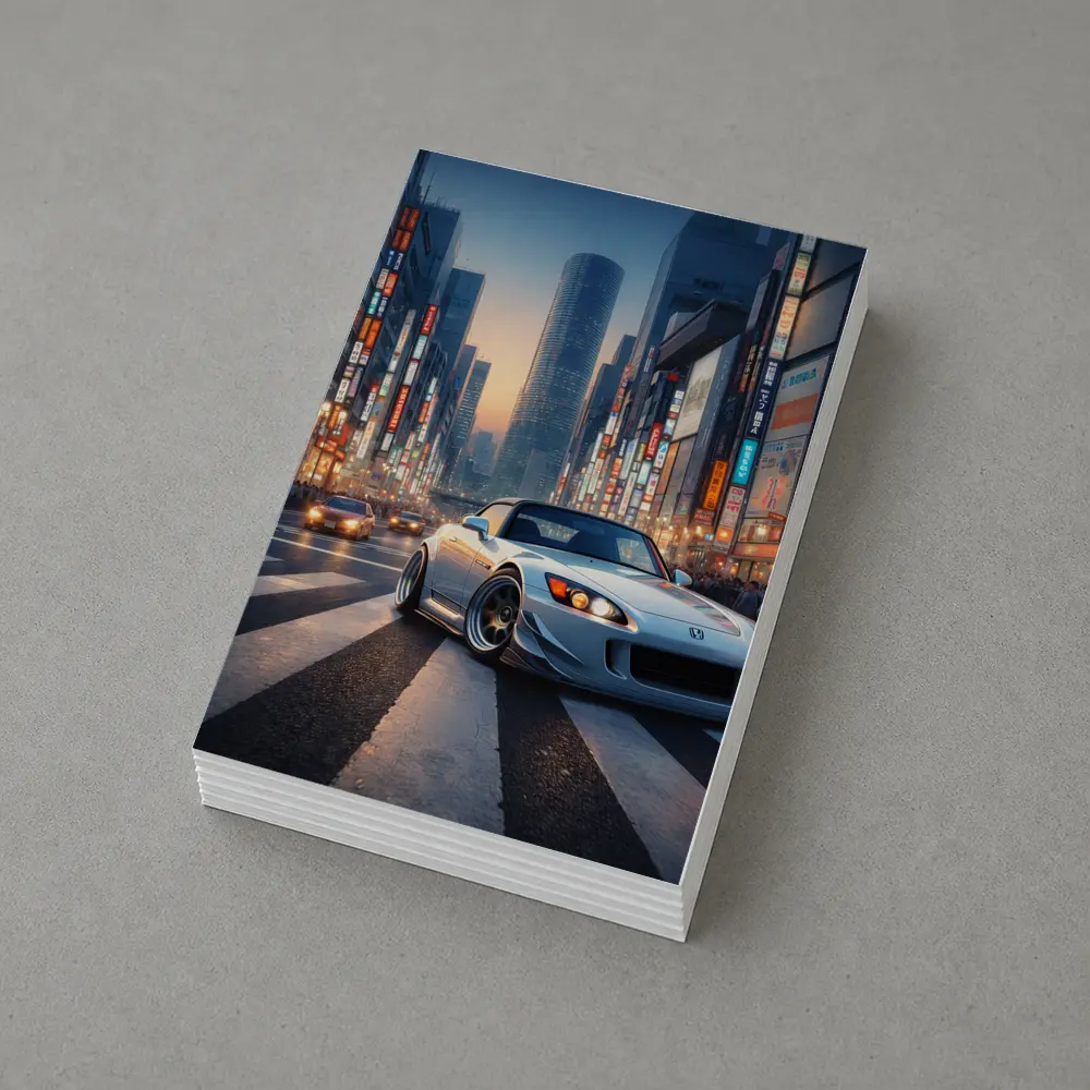 Honda S2000 Glowing Tokyo City Streets – Postcards