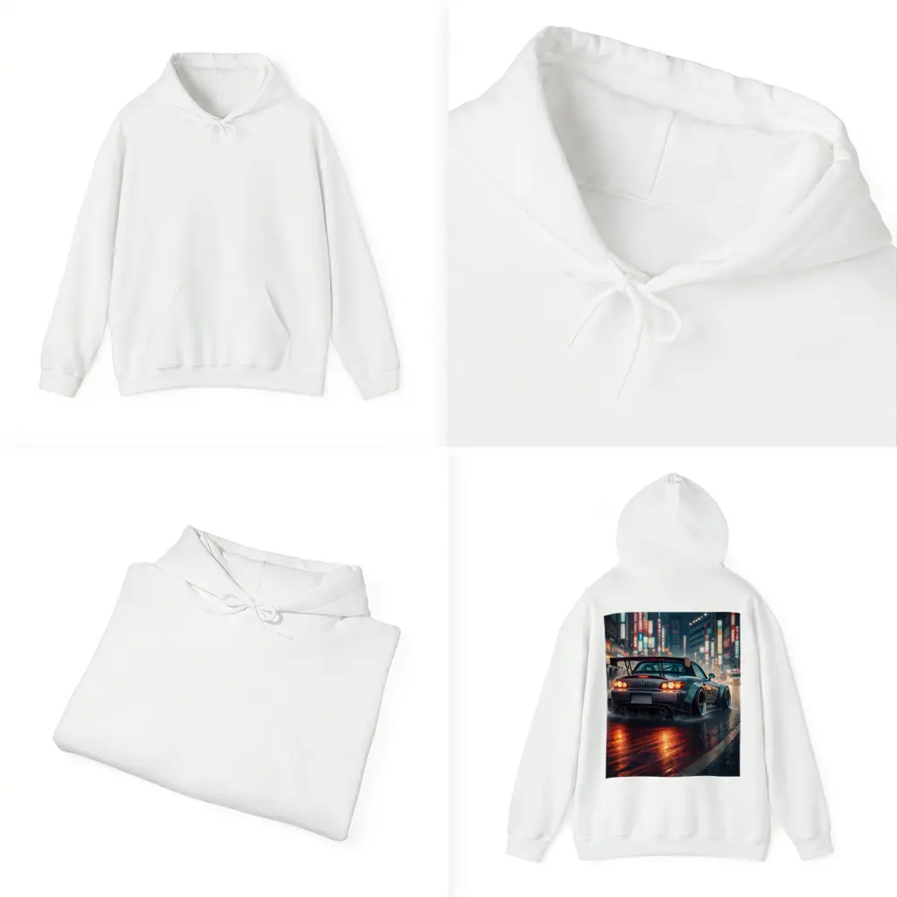 Honda S2000 Rainy City Street Night – Hoodies