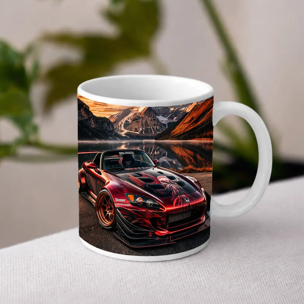 Honda S2000 Wide Body Mountain Lake Sunset – Mugs