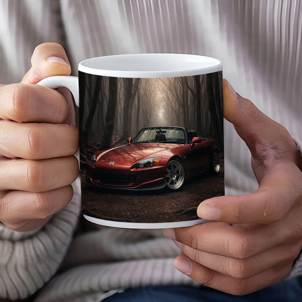 Honda S2000 Red Roadster Misty Forest – Mugs