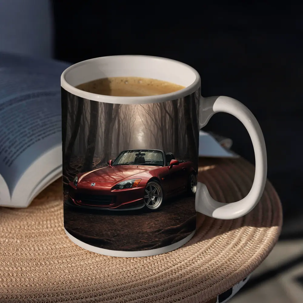 Honda S2000 Red Roadster Misty Forest – Mugs