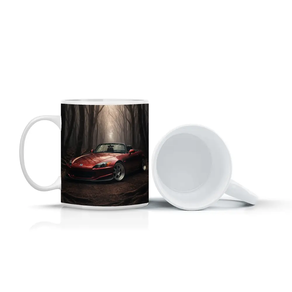 Honda S2000 Red Roadster Misty Forest – Mugs