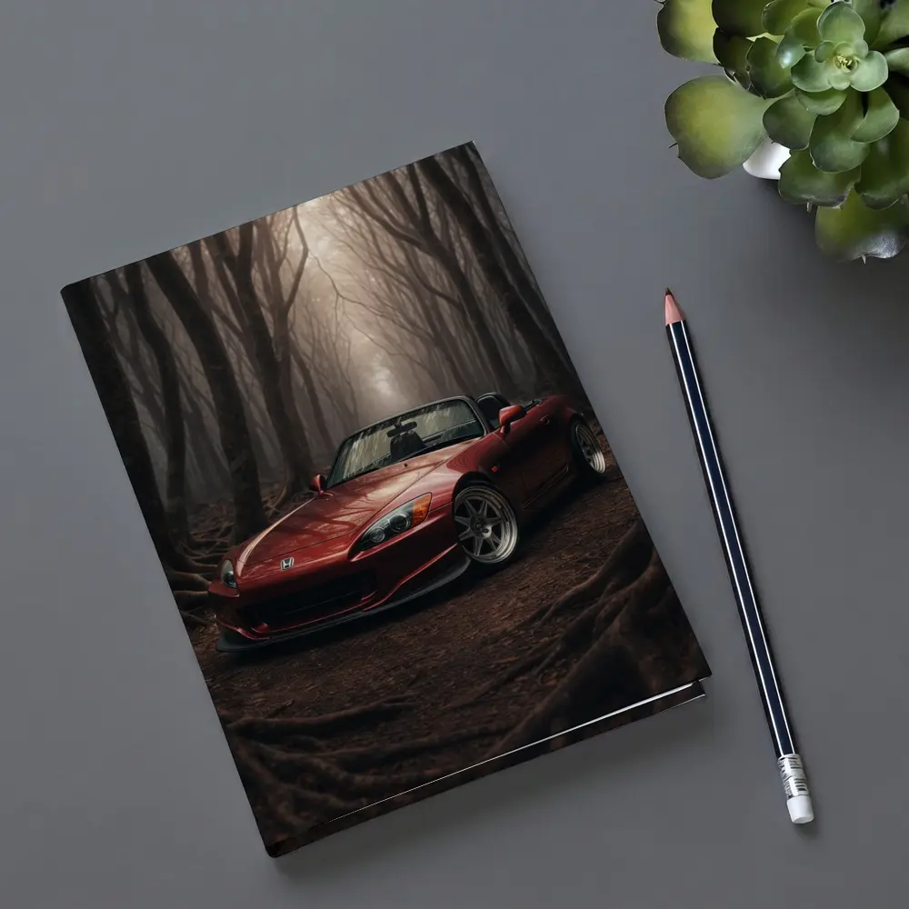 Honda S2000 Red Roadster Misty Forest – Notebooks