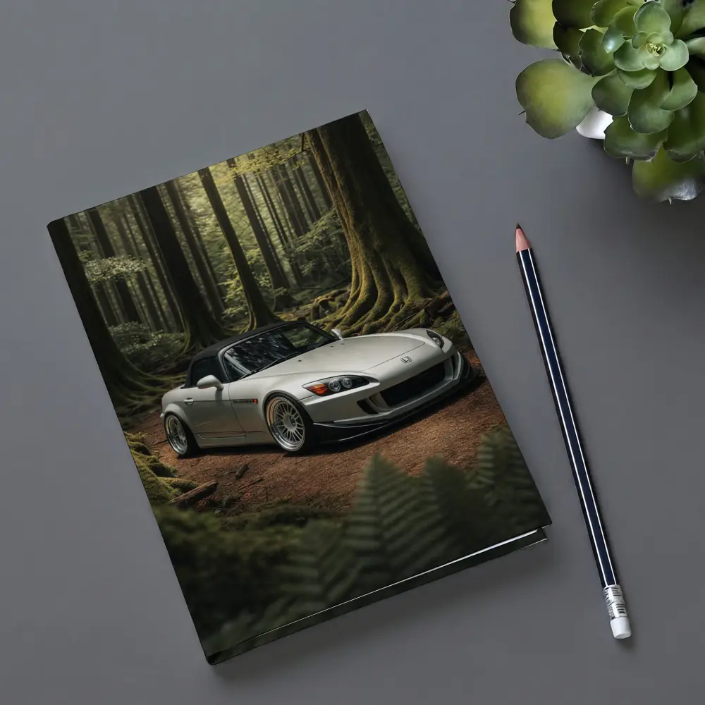 Honda S2000 Parked Deep Forest Setting – Notebooks