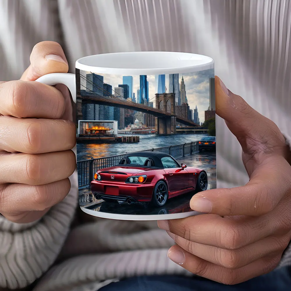 Honda S2000 Red Sports Car New York – Mugs