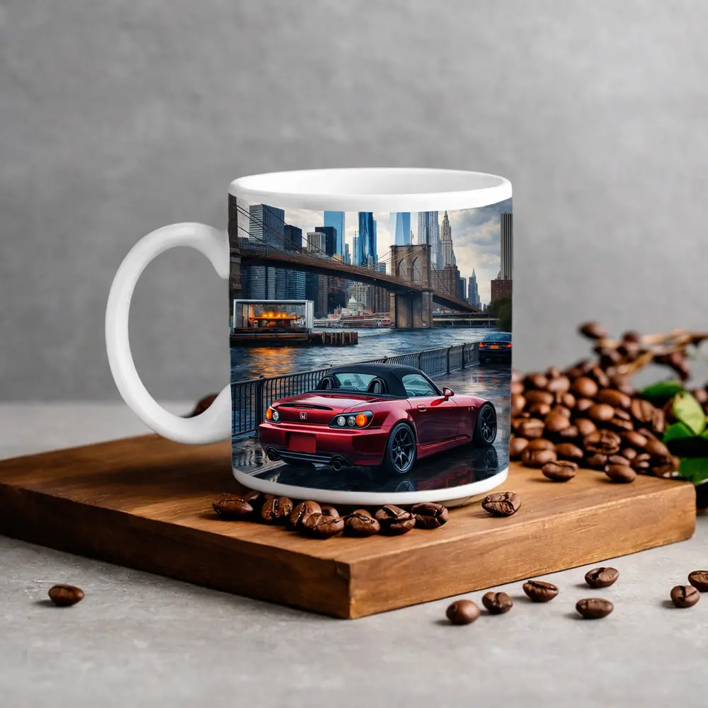 Honda S2000 Red Sports Car New York – Mugs