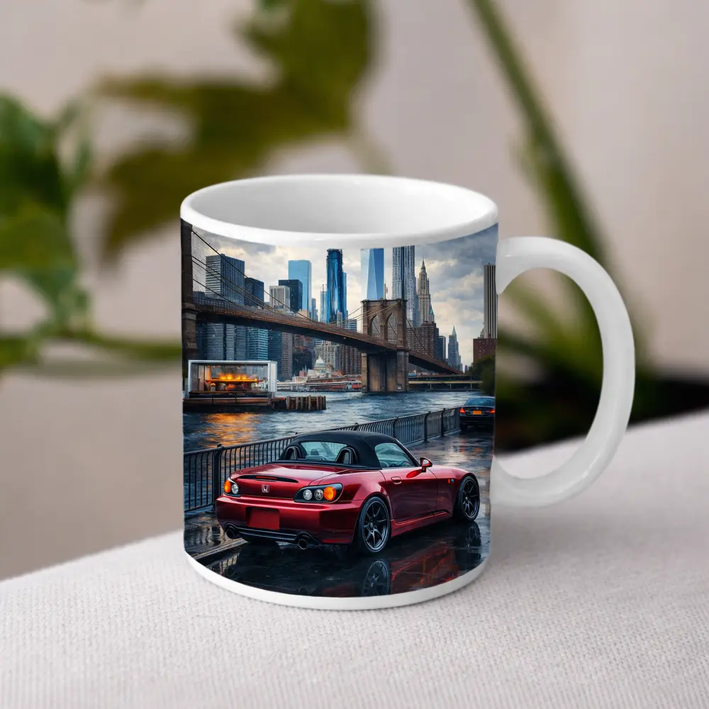 Honda S2000 Red Sports Car New York – Mugs