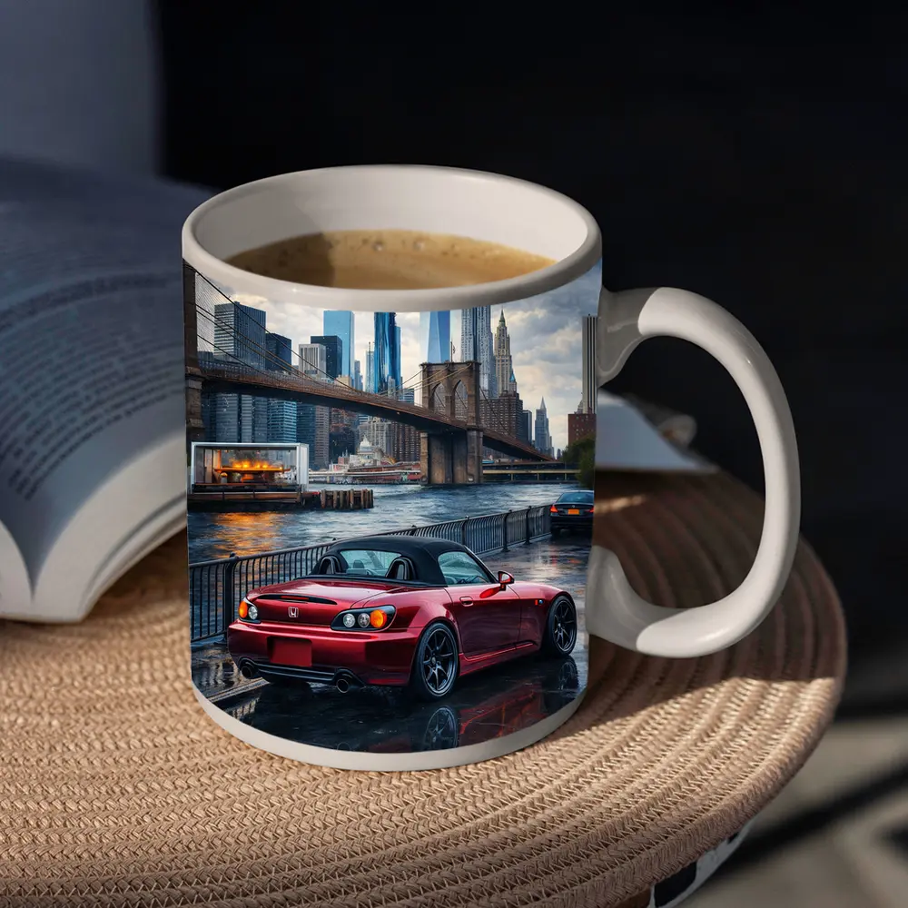 Honda S2000 Red Sports Car New York – Mugs