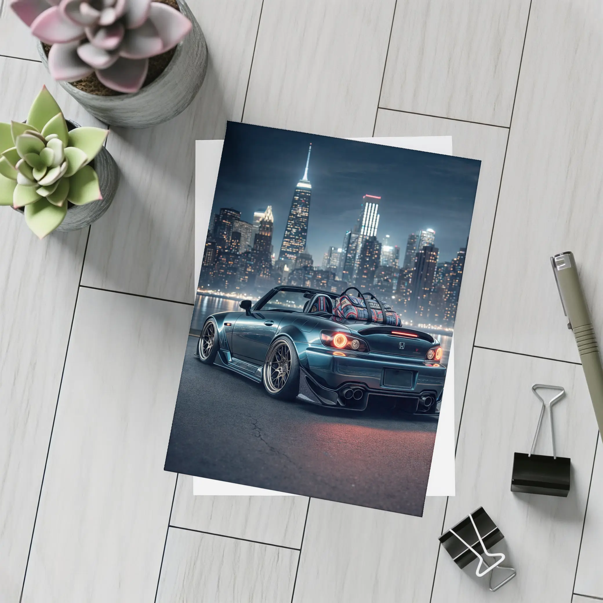 Honda S2000 Wide Body City Night – Postcards