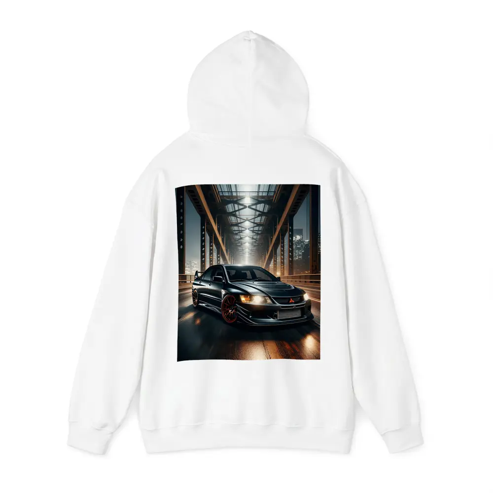Mitsubishi Lancer Evolution Night Bridge Drive – Hoodies