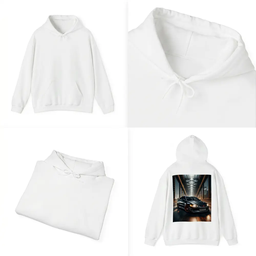 Mitsubishi Lancer Evolution Night Bridge Drive – Hoodies