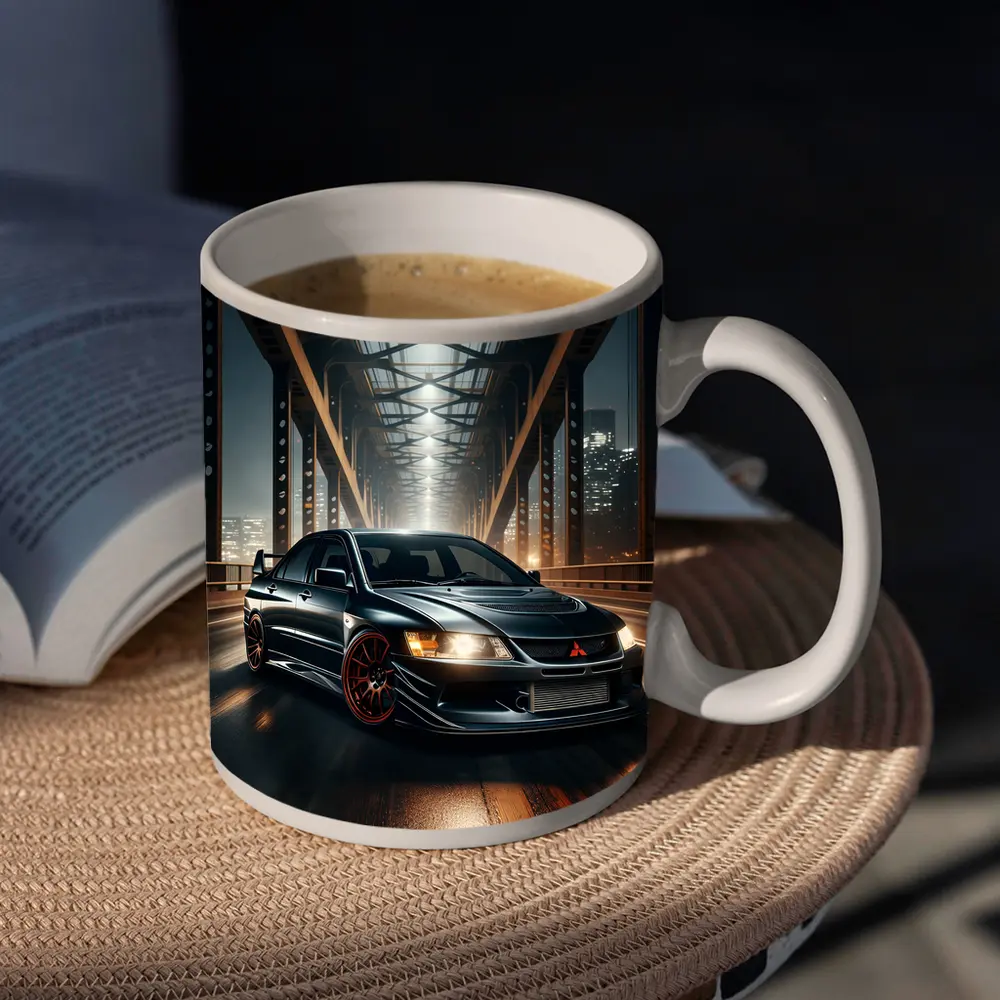 Mitsubishi Lancer Evolution Night Bridge Drive – Mugs