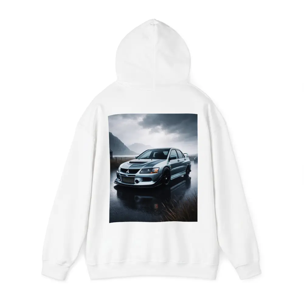 Mitsubishi Lancer Evolution Rainy Day Drive – Hoodies