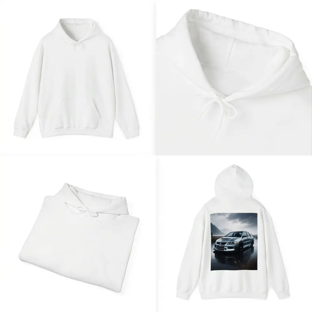 Mitsubishi Lancer Evolution Rainy Day Drive – Hoodies
