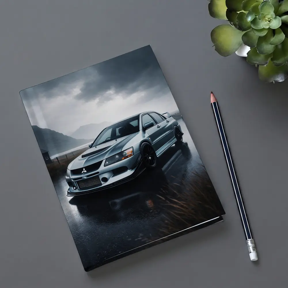 Mitsubishi Lancer Evolution Rainy Day Drive – Notebooks