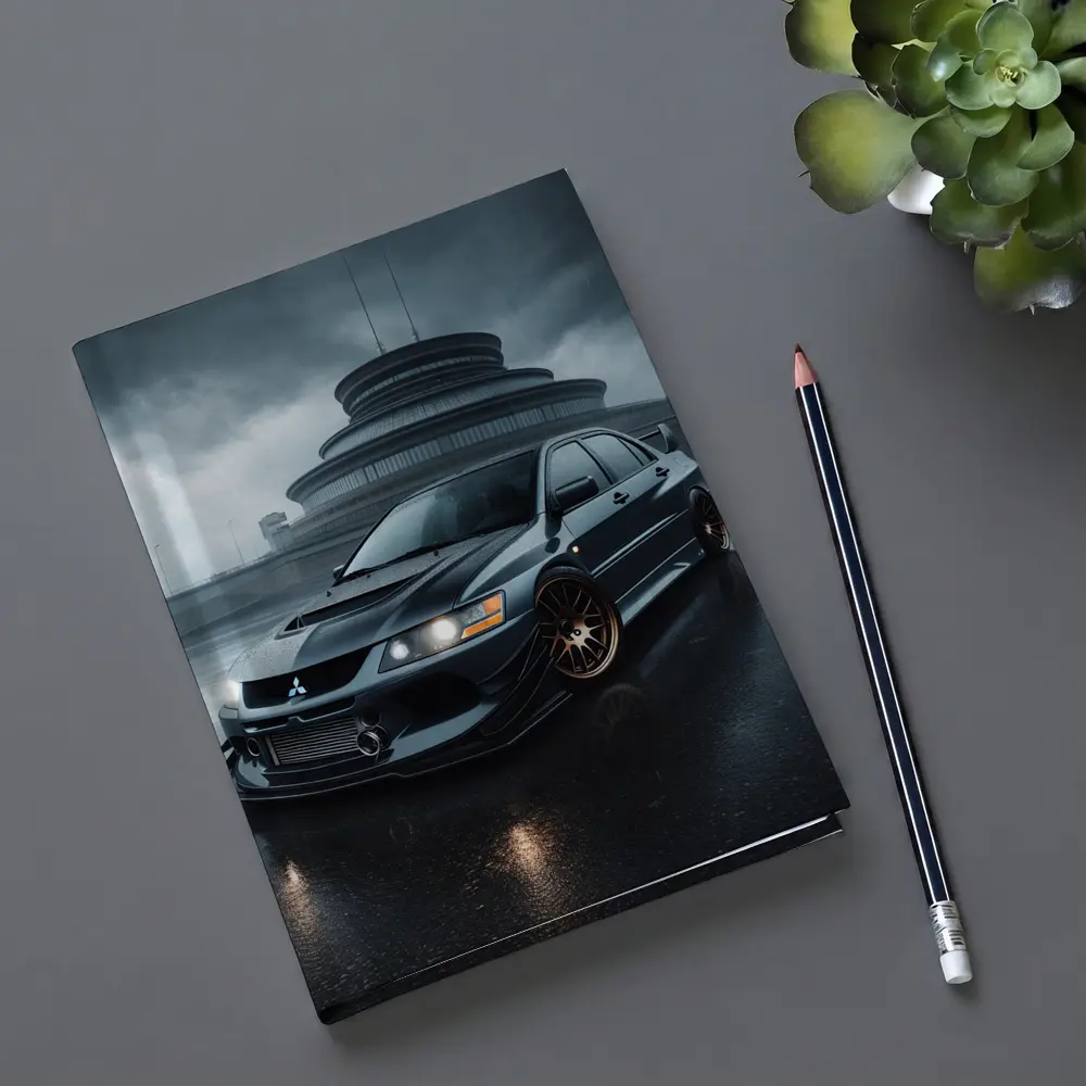 Mitsubishi Lancer Evolution Rainy Dark Skies – Notebooks