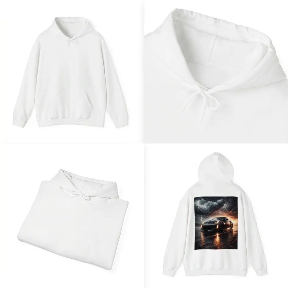 Nissan 350Z Dark Stormy Night Scene – Hoodies