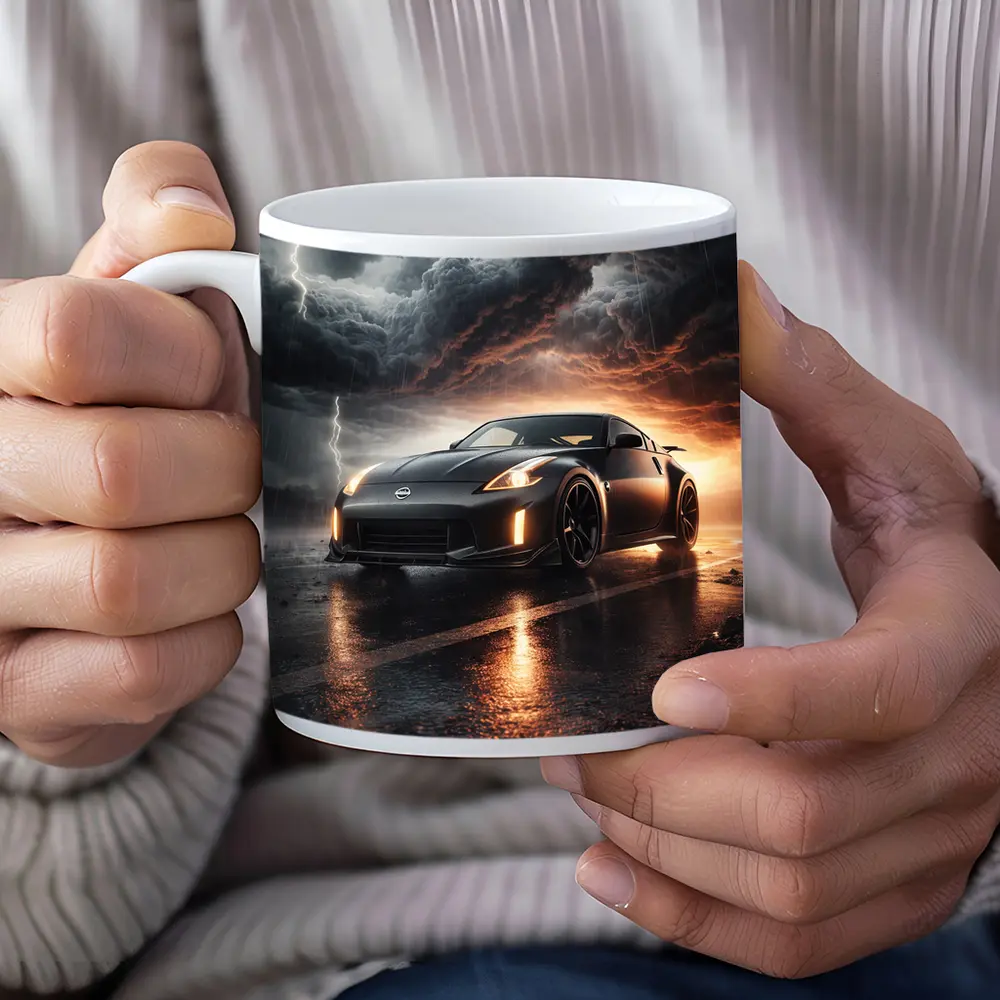 Nissan 350Z Dark Stormy Night Scene – Mugs