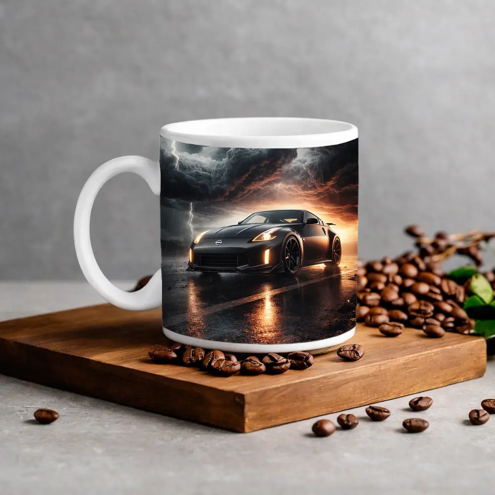 Nissan 350Z Dark Stormy Night Scene – Mugs