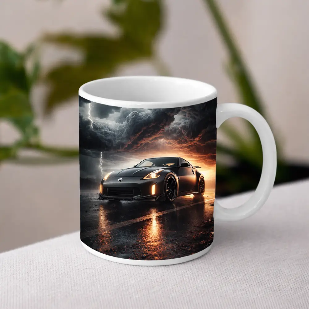 Nissan 350Z Dark Stormy Night Scene – Mugs