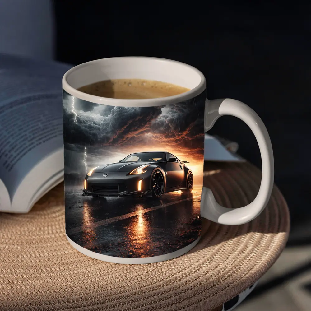 Nissan 350Z Dark Stormy Night Scene – Mugs