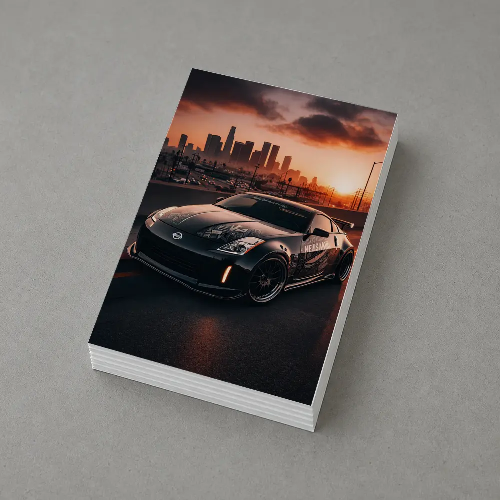 Nissan 350Z Wide Body City Sunset – Postcards