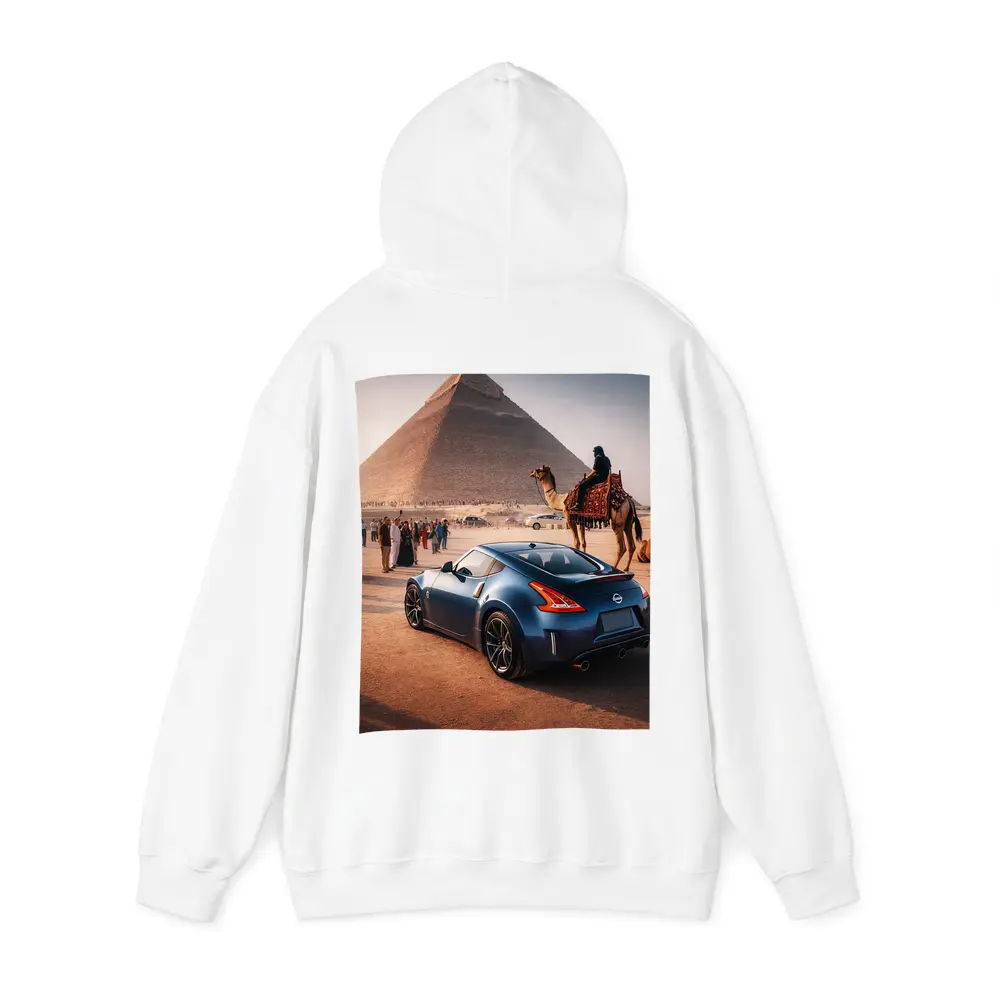 Nissan 370Z Blue Coupe Egypt Pyramids – Hoodies