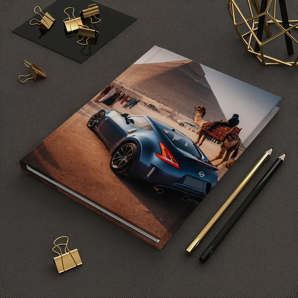 Nissan 370Z Blue Coupe Egypt Pyramids – Notebooks
