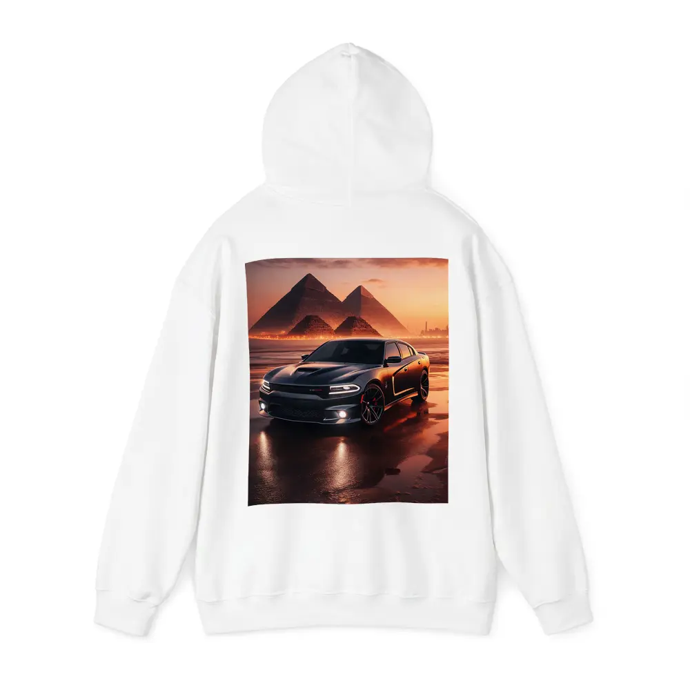 Dodge Charger SRT Black Egypt Pyramids Sunset – Hoodies