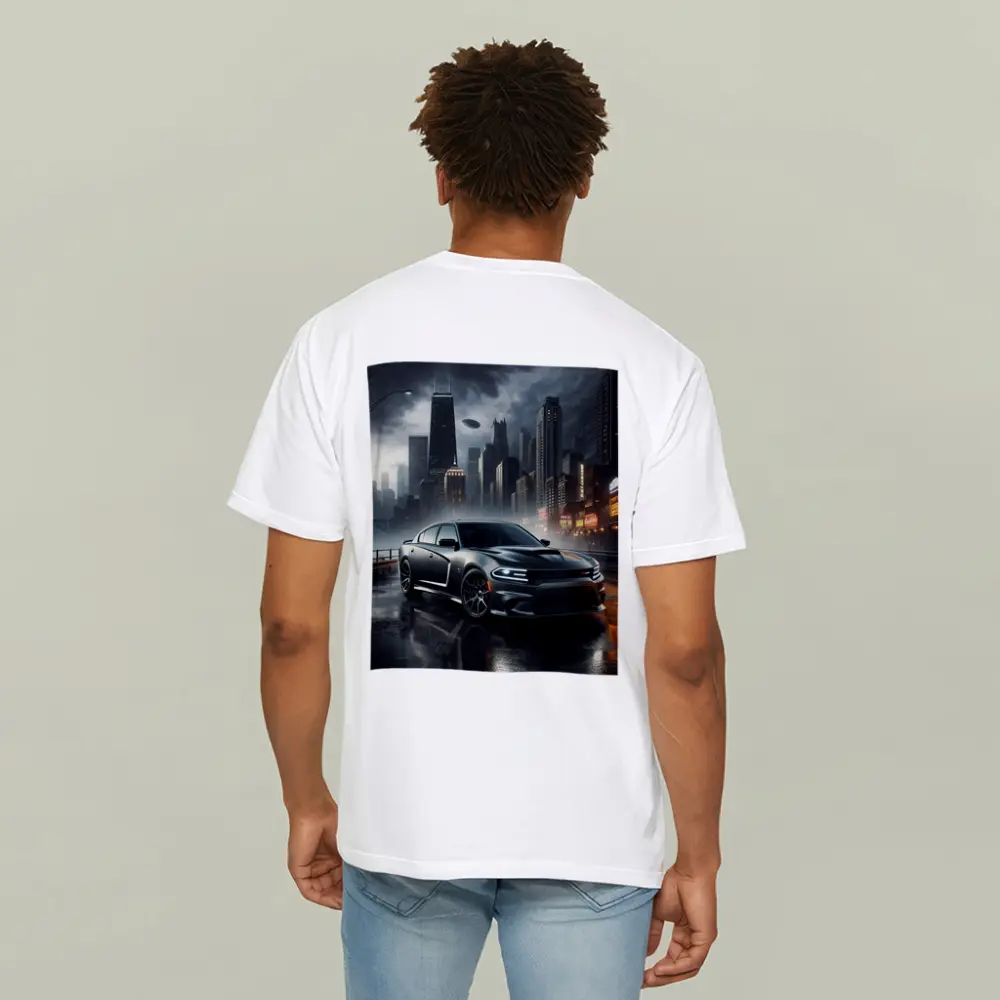 Dodge Charger SRT Dark Rainy City Street – T-Shirts